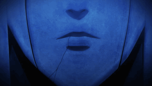 A Close Up Of A Person 'S Mouth With A Large Smile GIF