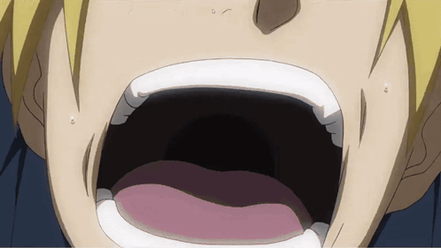 A Close Up Of A Person 'S Mouth With A White Ring Around It GIF
