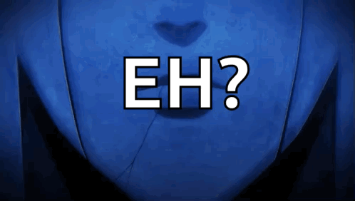 a close up of a person 's mouth with the word eh written on it
