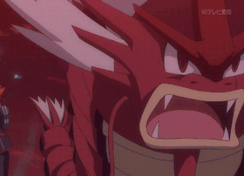 A Close Up Of A Person 'S Torso With A Pink Lightning Bolt In The Background GIF