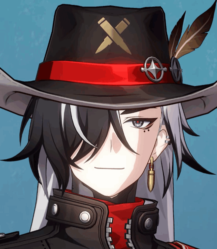Close Up Of Person Wearing Cowboy Hat With X GIF