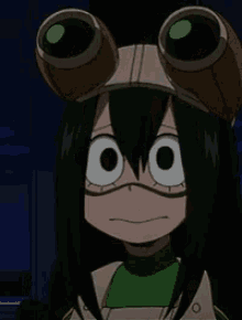 A Close Up Of A Person Wearing A Hat And Goggles . GIF