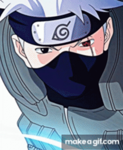A Close Up Of A Person Wearing A Mask With A Make A Gif.com Watermark GIF