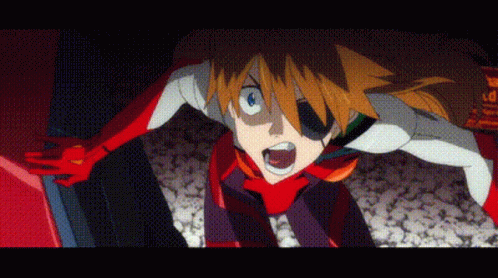 Person In Red White Purple Suit With Bandage GIF