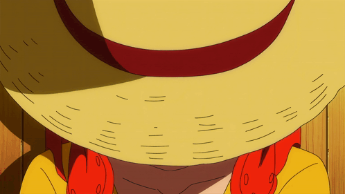 A Close Up Of A Person Wearing A Straw Hat With A Red Ribbon GIF