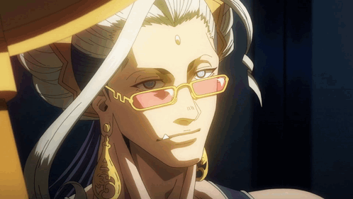 A Close Up Of A Person Wearing Glasses And A Hat GIF