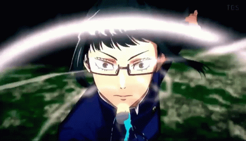 A Close Up Of A Person Wearing Glasses Holding A Sword . GIF