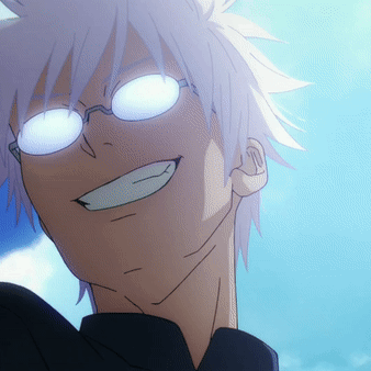 A Close Up Of A Person Wearing Glasses With A Smile On Their Face GIF