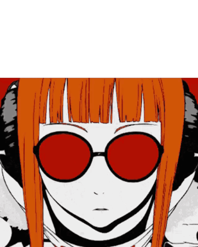 A Close Up Of A Person Wearing Red Glasses GIF