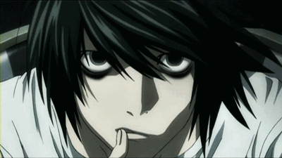 A Close Up Of A Person With Black Hair GIF