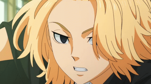 A Close Up Of A Person With Blonde Hair GIF