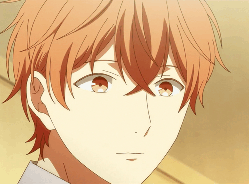 A Close Up Of A Person With Orange Hair GIF