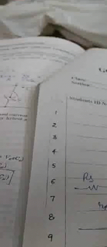 A Close Up Of A Piece Of Paper With A Row Of Numbers Written On It . GIF
