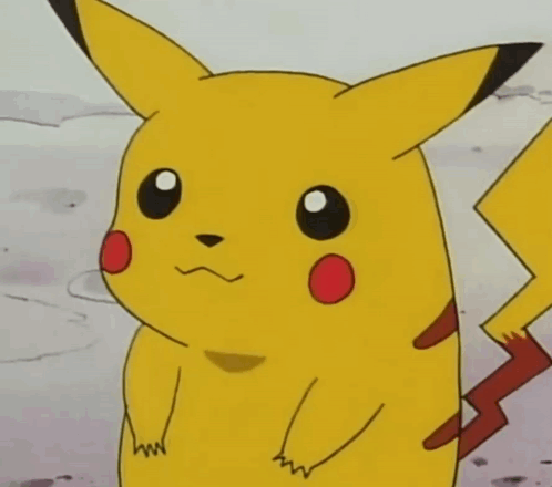 A Close Up Of A Pikachu Cartoon Character GIF