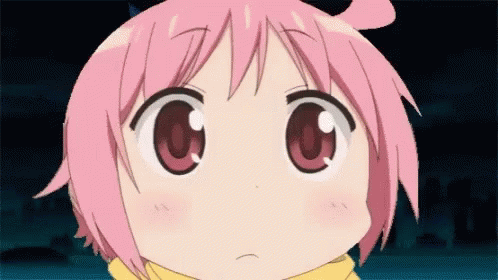 A Close Up Of A Pink Haired Anime Character GIF