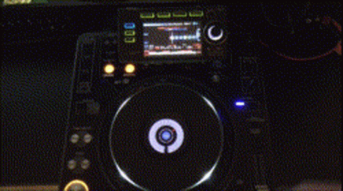 A Close Up Of A Pioneer Dj Controller With A Target On It GIF