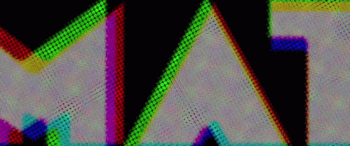 A Close Up Of A Screen With A Rainbow Of Colors On It GIF