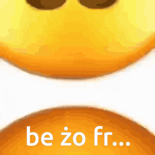 A Close Up Of A Smiley Face With The Words Bezo Fr.. GIF
