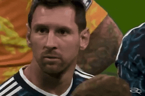 A Close Up Of A Soccer Player 'S Face With An Adidas Logo On The Bottom Right GIF