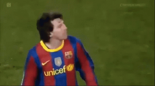 A Close Up Of A Soccer Player Wearing A Colorful Jersey With A Number 3 On It . GIF
