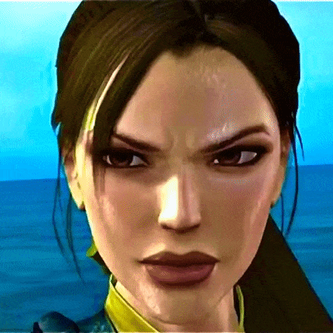 A Close Up Of A Video Game Character 'S Face GIF