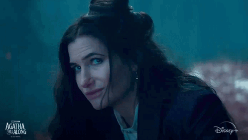 A Close Up Of A Woman Making A Funny Face In A Disney Plus Movie . GIF