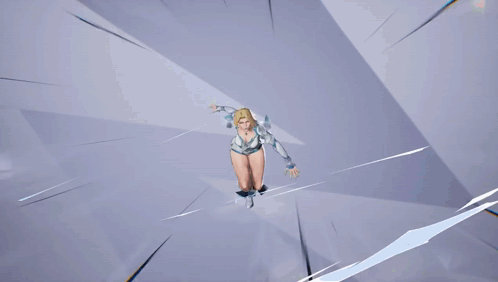 A Close Up Of A Woman 'S Breasts In A Cartoon GIF