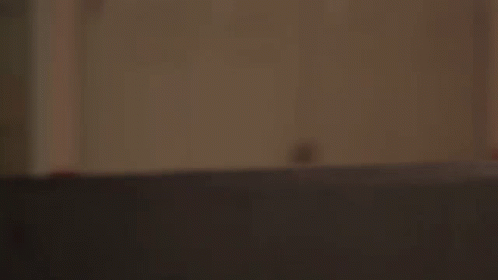 A Close Up Of A Woman 'S Face Behind A Black Item GIF