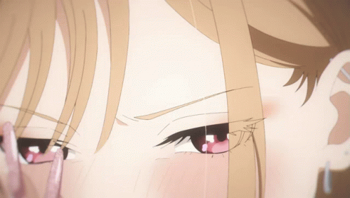 A Close Up Of A Woman 'S Face With A Few Lines Visible GIF