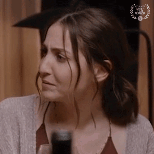 Woman's Face With Laurel Wreath GIF