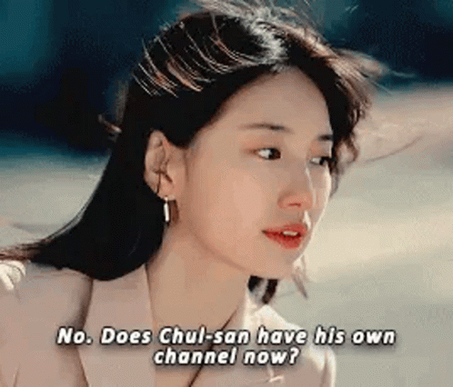 A Close Up Of A Woman 'S Face With A Question . GIF