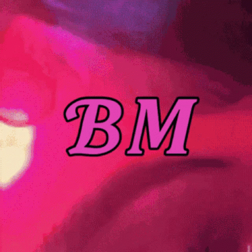 Close-Up Of Woman's Face With Bm In Pink GIF