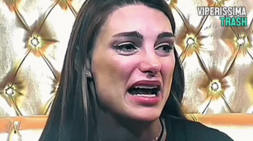 A Close Up Of A Woman 'S Face With The Words Viperissima Tran Written Above Her GIF