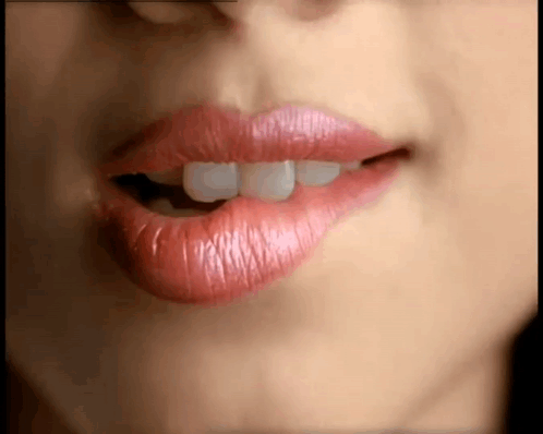 Woman Lips With Pink Lipstick GIF