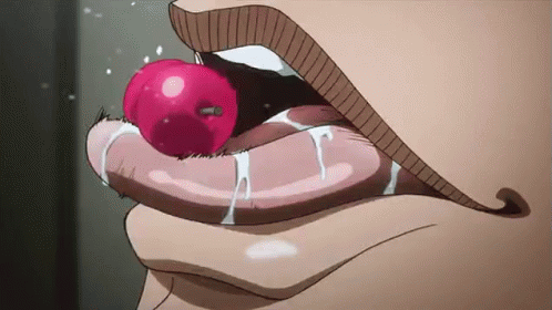 A Close Up Of A Woman 'S Mouth With A Red Apple In It . GIF
