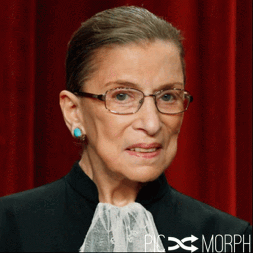 A Close Up Of A Woman Wearing Glasses And Earrings With The Words Pic Morph Below GIF