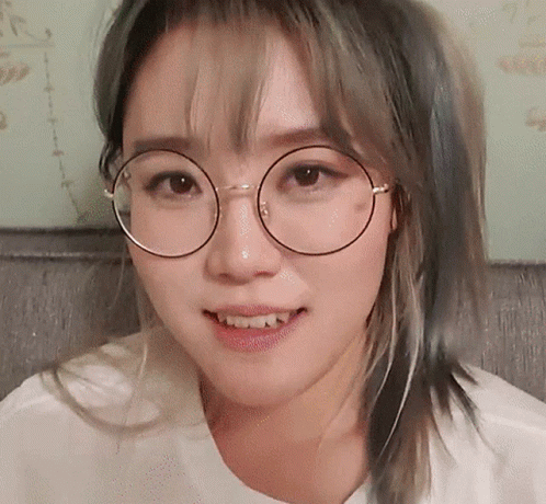 Woman Smiling With Glasses GIF