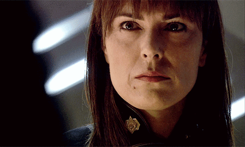 Close Up Woman With Badge GIF
