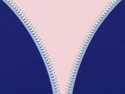 A Close Up Of A Zipper With A Pink And Blue Background GIF