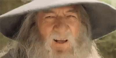 A Close Up Of An Older Man With A Beard Wearing A Hat . GIF