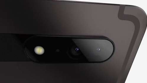 A Close Up Of The Back Of A Phone With A Camera GIF