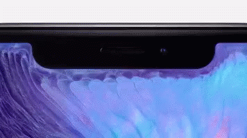 A Close Up Of The Front Of A Phone With A Blue Background GIF