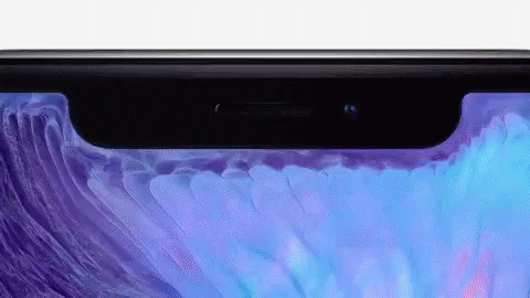 A Close Up Of The Front Of A Phone With A Purple Background GIF