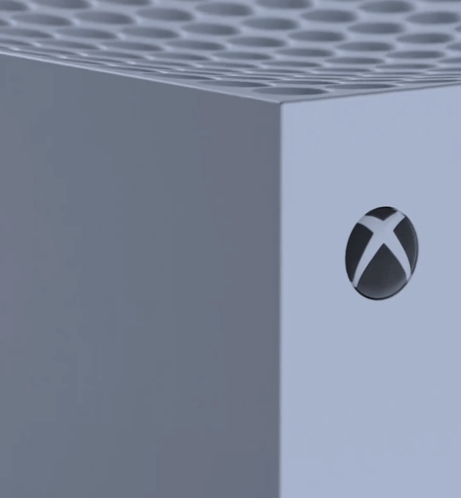 A Close Up Of The Xbox Logo On A White Xbox GIF