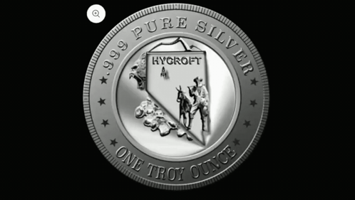 A Coin That Says 999 Pure Silver One Troy Ounce On It GIF