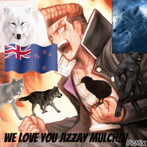 A Collage Of Animals With The Words We Love You Jizzay Mulch GIF