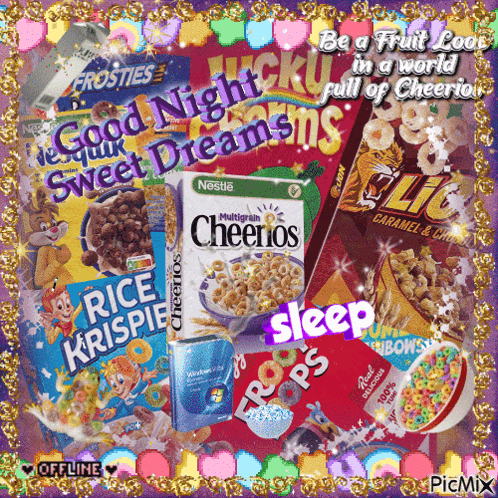 a collage of different types of cereal including cheerios and rice krispies