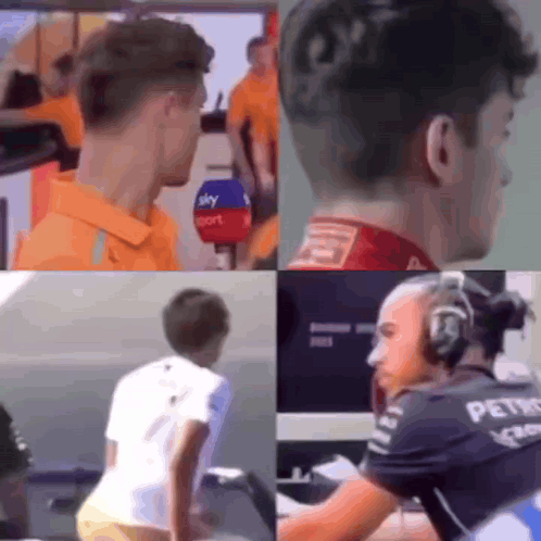 A Collage Of Four Images Of A Man 'S Head And A Woman 'S Butt . GIF