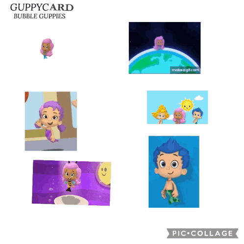 A Collage Of Guppycard Bubble Guppies Characters GIF