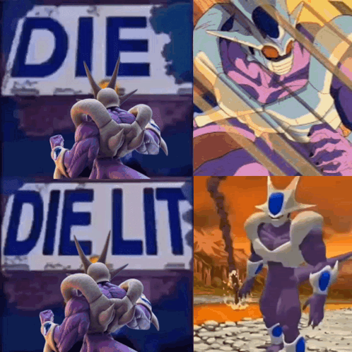 A Collage Of Images With The Words Die Lit On The Top GIF